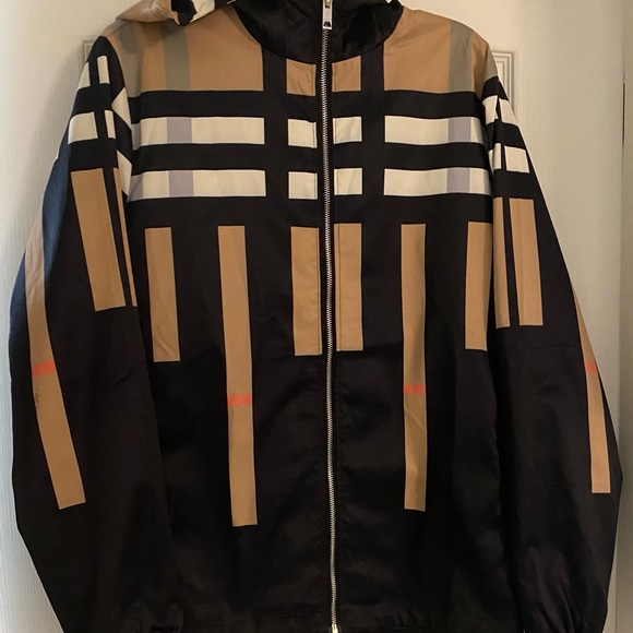 Men’s 3X Burberry hooded jacket. - Picture 1 of 4